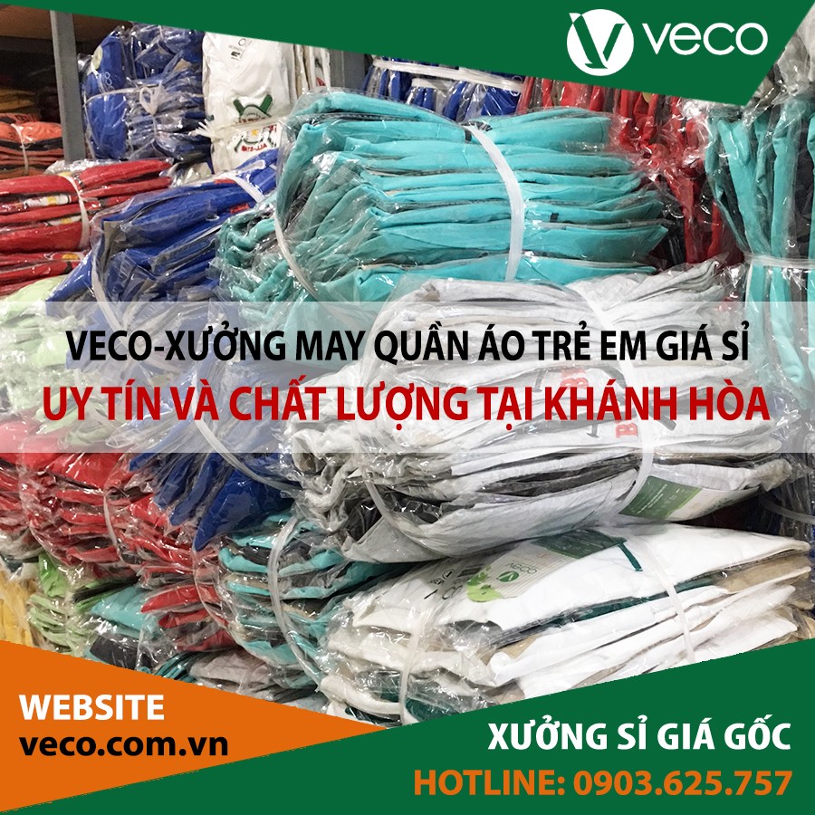 VECO-Xưởng may quần áo trẻ em giá sỉ tại Khánh Hòa